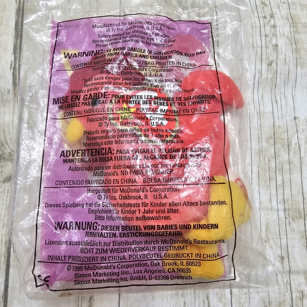 Ty VTG 1999 McDonald's Happy Meal Strut The Rooster  #7 Strut El Gallo